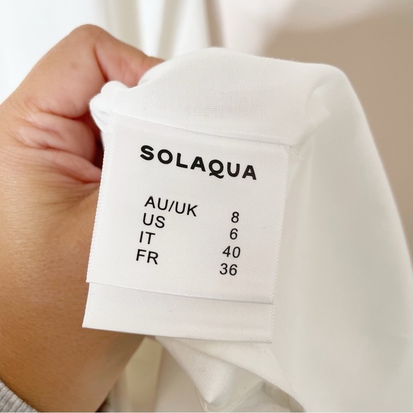 The Frankie Shop Solaqua The Marlo Drop Waist Maxi Dress Ivory - Picture 7 of 9